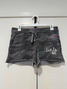 League Gray Camo Drawstring Women’s Athletic Shorts